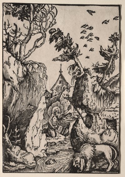 荒野の聖ヒエロニムス 作： Hans Baldung