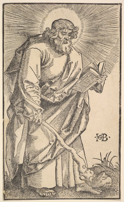 キリストと使徒からの聖ユダ・タダエウス、1519年。 作： Hans Baldung