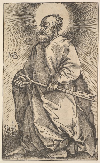 キリストと使徒からの聖ペテロ、1519年。 作： Hans Baldung