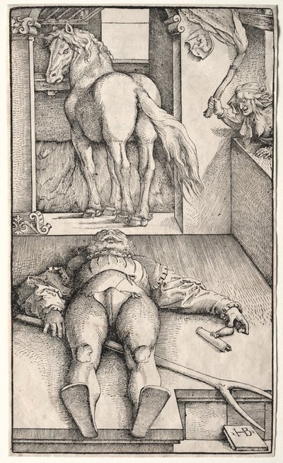 魔女の新郎 作： Hans Baldung
