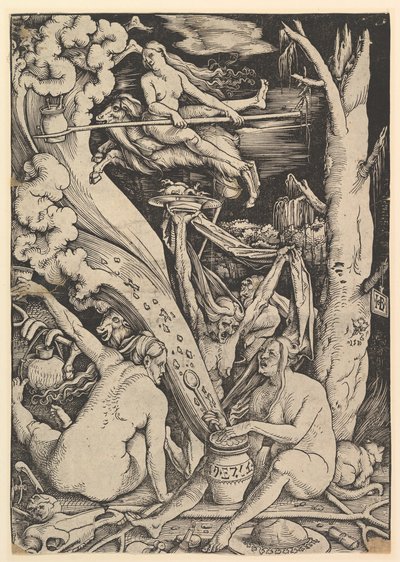 魔女、1510年。 作： Hans Baldung