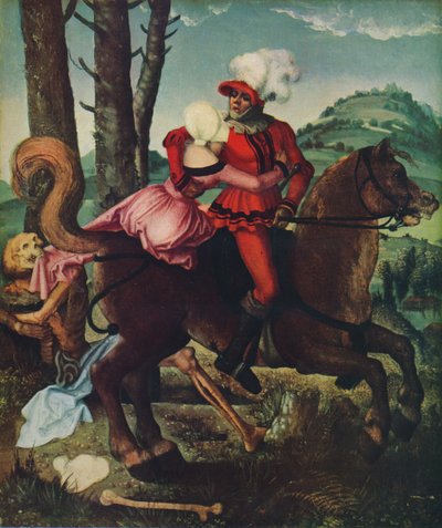 騎士、少女と死、c1510、1939 作： Hans Baldung