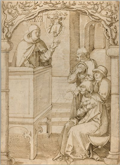 説教する僧侶 作： Hans Baldung Grien