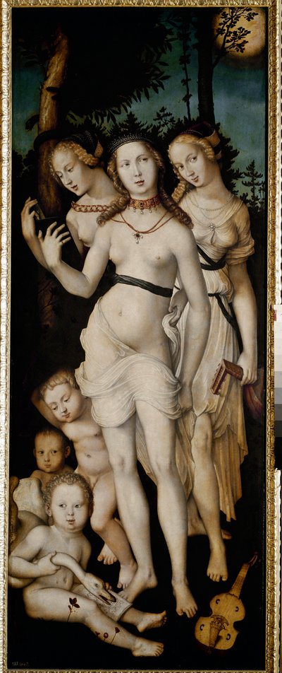 ハーモニー」または「3つのグレイセス」（油彩・キャンバス 作： Hans Baldung Grien