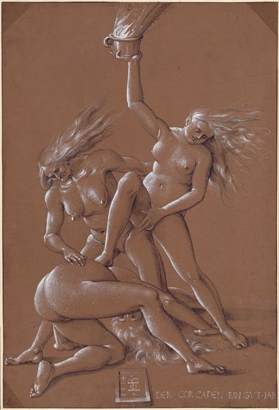 三人の魔女と新年の挨拶 1514年 作： Hans Baldung Grien