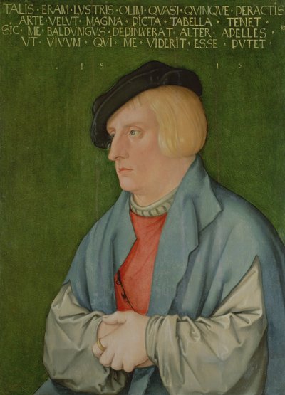 1515年の若い男の肖像 作： Hans Baldung Grien