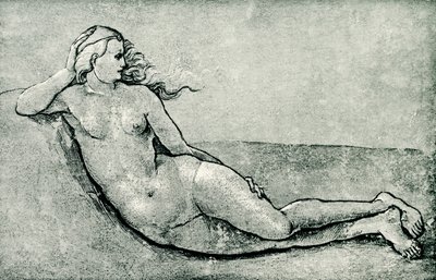 リクライニングニンフ 作： Hans Baldung Grien