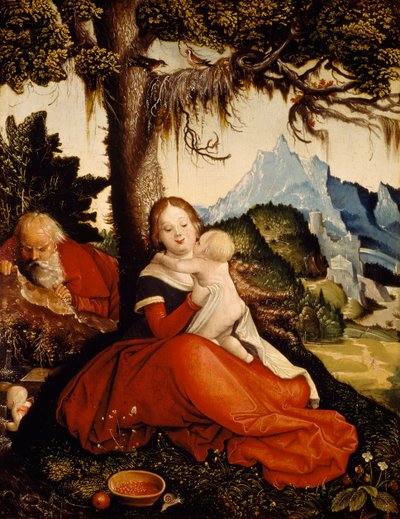 エジプトへのフライトでの休息 作： Hans Baldung Grien