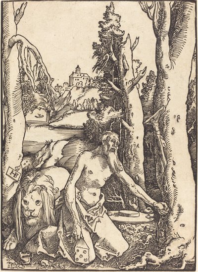 砂漠の聖ヒエロニムス 作： Hans Baldung Grien