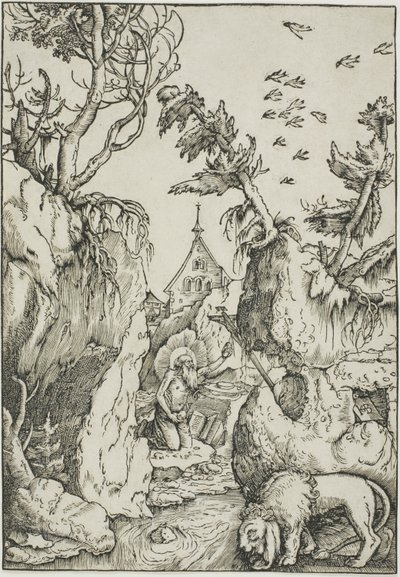 荒野の聖ヒエロニムス 作： Hans Baldung Grien
