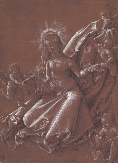 天使と幼子キリストに囲まれた聖母の読書 作： Hans Baldung Grien