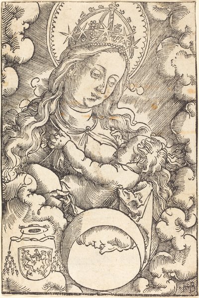 雲の中の聖母子 作： Hans Baldung Grien