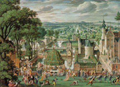 城のある公園の風景 作： Hans Bol