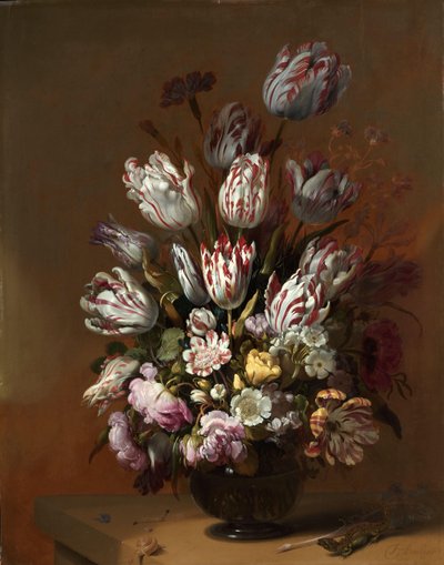 花の静物 花のある静物 作： Hans Bollongier