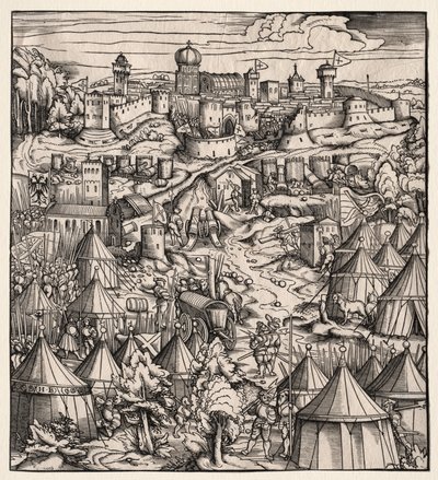 Der Weisskunig (The White King): パドヴァ包囲戦 作： Hans Burgkmair