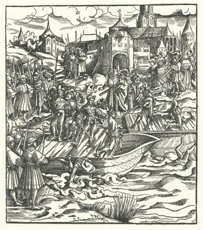 1484年のゲントにおけるオーストリア大公マクシミリアンの支配に対する蜂起の指導者たちの処刑 作： Hans Burgkmair