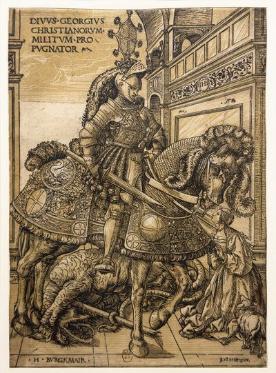 聖ジョージとドラゴン 作： Hans Burgkmair