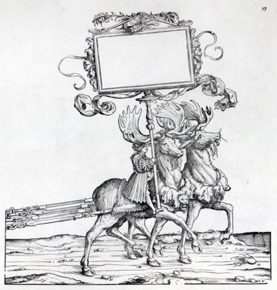 マクシミリアンの凱旋行列、1516-18年頃の風景（木版画） 作： Hans Burgkmair