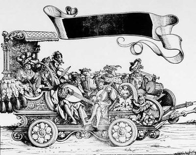 音楽の側近、マクシミリアンの凱旋行列、1516〜18年 作： Hans Burgkmair