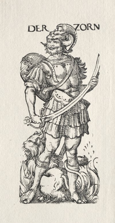 七つの悪徳：怒り 作： Hans Burgkmair