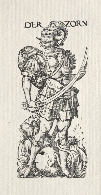 七つの悪：怒り。 作： Hans Burgkmair