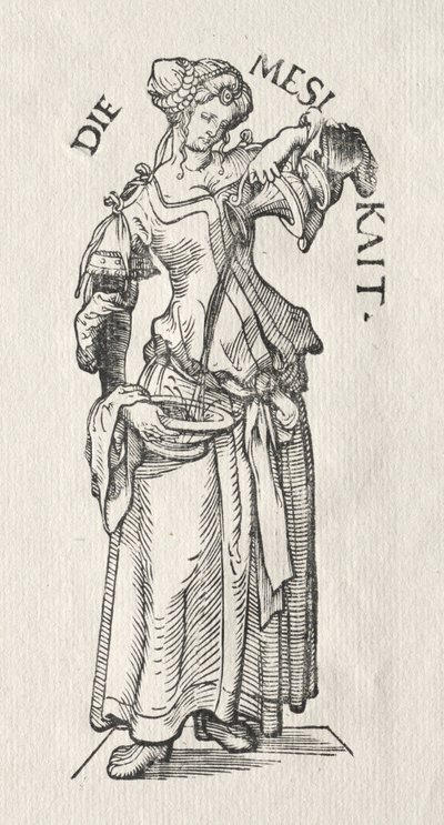 七つの美徳：禁酒。 作： Hans Burgkmair