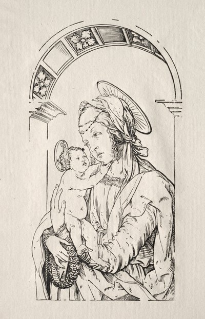 アーチの下の子供との聖母、1508年。 作： Hans Burgkmair