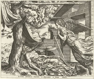 ラザロの死 ラザロと金持ちの歴史 (シリーズタイトル) 作： Hans Collaert (I) (possibly)