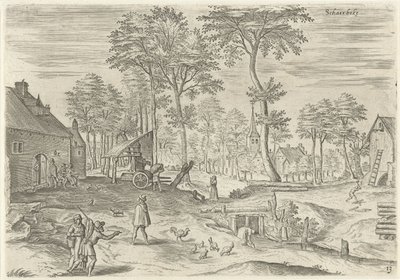 スカールベークの眺め Schaerbeek (オブジェクトのタイトル) ブリュッセル周辺の顔（連載タイトル） 作： Hans Collaert (I)