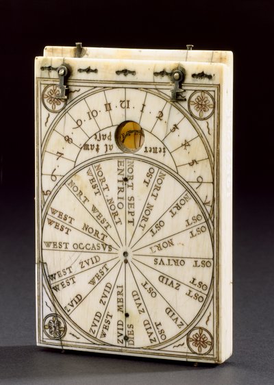 タブレットコンパス日時計、Nurenberg、1574（259577および259579-80も参照） 作： Hans Ducher