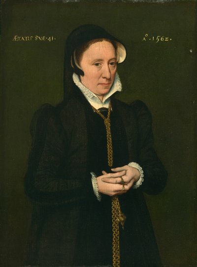 女性の肖像 作： Hans Eworth