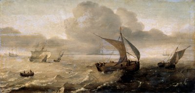「嵐の海」、17世紀 作： Hans Goderis