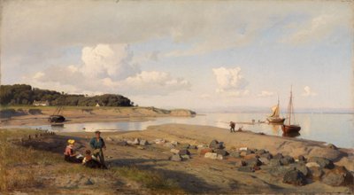 スコットランドの海岸風景 作： ハンス・グード