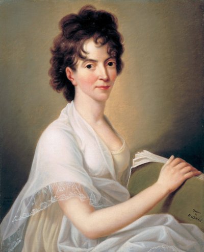 Constanze MozartnéeWeber 17631842、WAモーツァルトの妻、1802 作： Hans Hansen