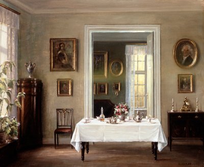 「インテリア」、c1900-1940 作： Hans Hilsoe