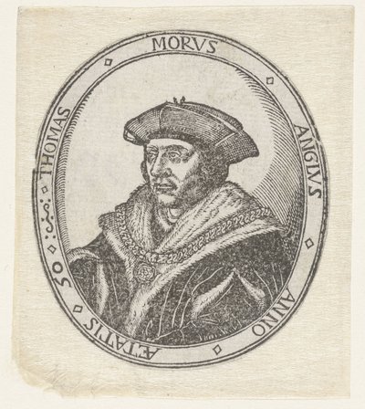 ポートレット・ヴァン・トーマス・モレ 作： Hans Holbein (II) (attributed to)