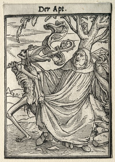 死のダンス: アボット 作： Hans Holbein