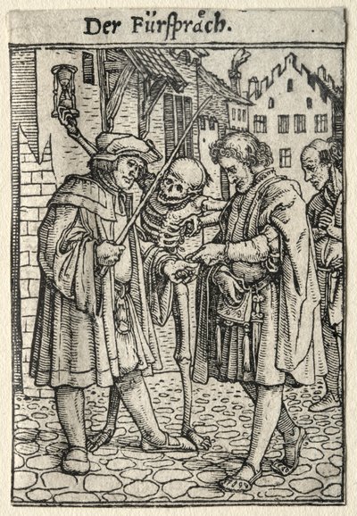 死のダンス：支持者。 作： Hans Holbein