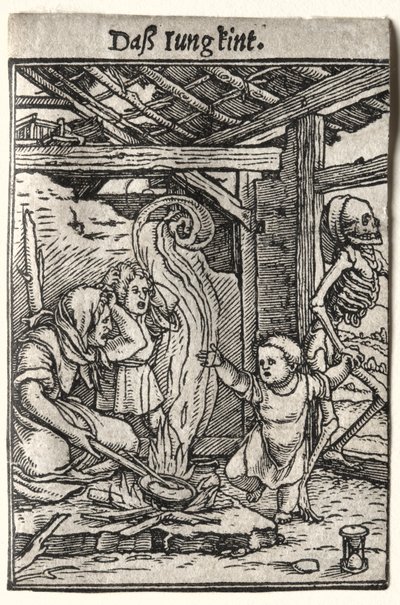 死のダンス：子供、c。 1526。 作： Hans Holbein