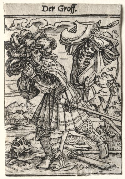死のダンス：伯爵 作： Hans Holbein