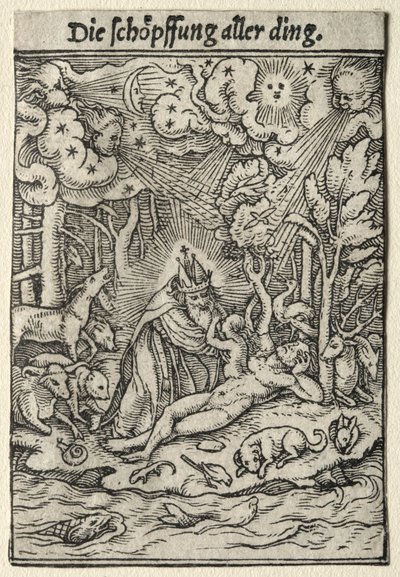 死のダンス：創造。 作： Hans Holbein