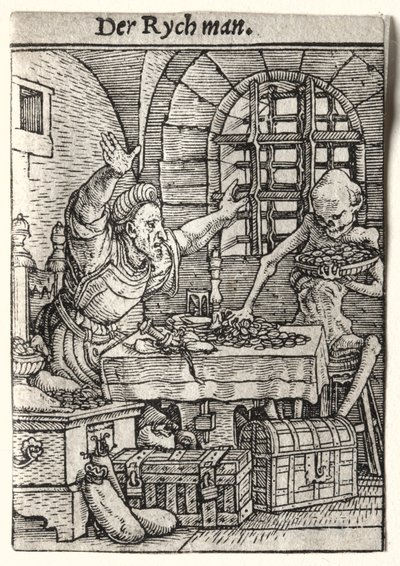 Dance of Death：The Miser、c。 1526。 作： Hans Holbein