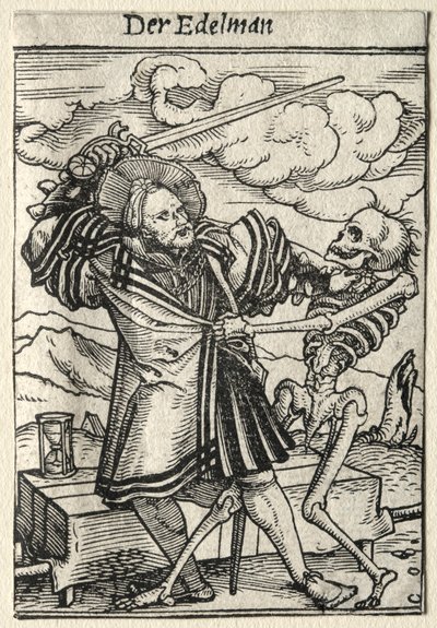 死のダンス：貴族。 作： Hans Holbein