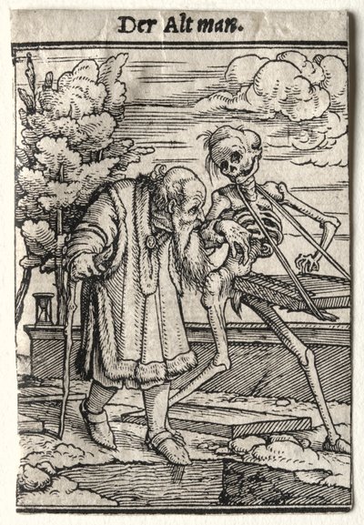 死のダンス：老人 作： Hans Holbein