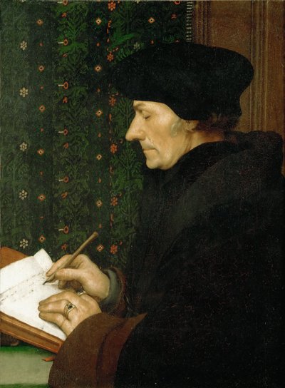 エラスムス 作： Hans Holbein