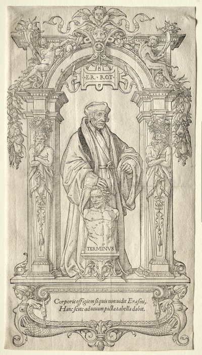 ロッテルダムのエラスムス。 作： Hans Holbein