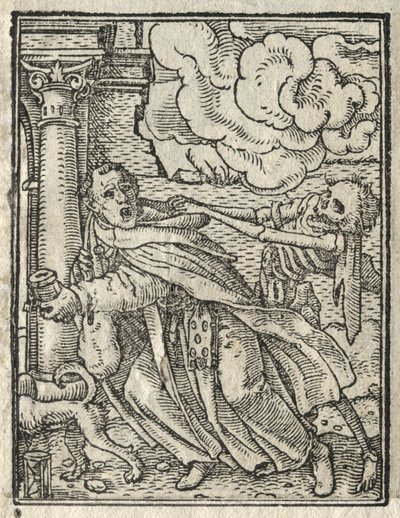 死のダンス：メンディカント修道士、修道女。 作： Hans Holbein