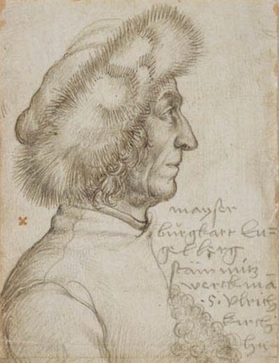 アウグスブルクの建築家、ブルクハルト・エンゲルベルクの肖像 作： Hans Holbein d.Æ.