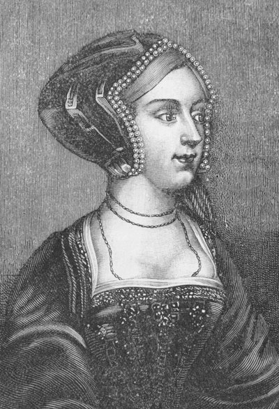 アン・ブーリン（c.1507-36）イングランドのヘンリー8世の2人目の妻（68049も参照） 作： Hans Holbein der Jüngere