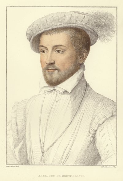 アン、モンモレンシ公爵（アクアチント） 作： Hans Holbein der Jüngere